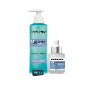 Babaria Hyaluronic Acid Pack Serum 30Ml + Babaria Hyaluronic Acid Cleanser 200Ml Free