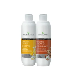 Bio Balance Organic Citrus Shampoo + Organic Argan Oil Conditioner Offer