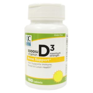 Quality Choice Vitamin D3 5000iu Tabs