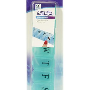 QC Pill Organizer 7 Day Bubble Lok